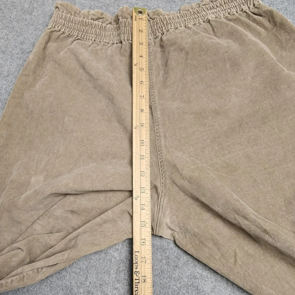 Pietsie Pants Mens XL Beige Corduroy Sweatpants Elastic Waist Relaxed USA - Picture 7 of 9